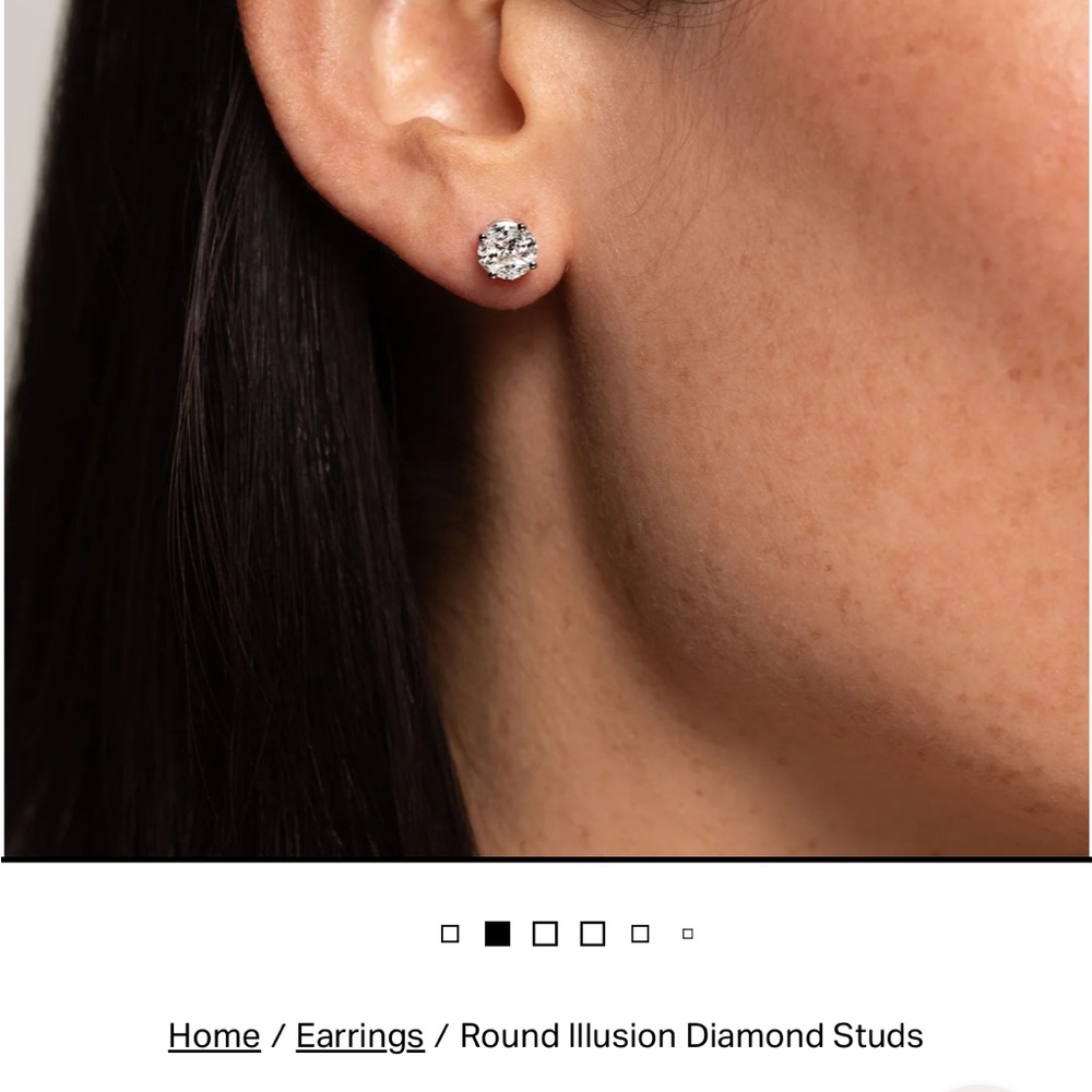 Ring Concierge  Diamond illusion Stud Earrings